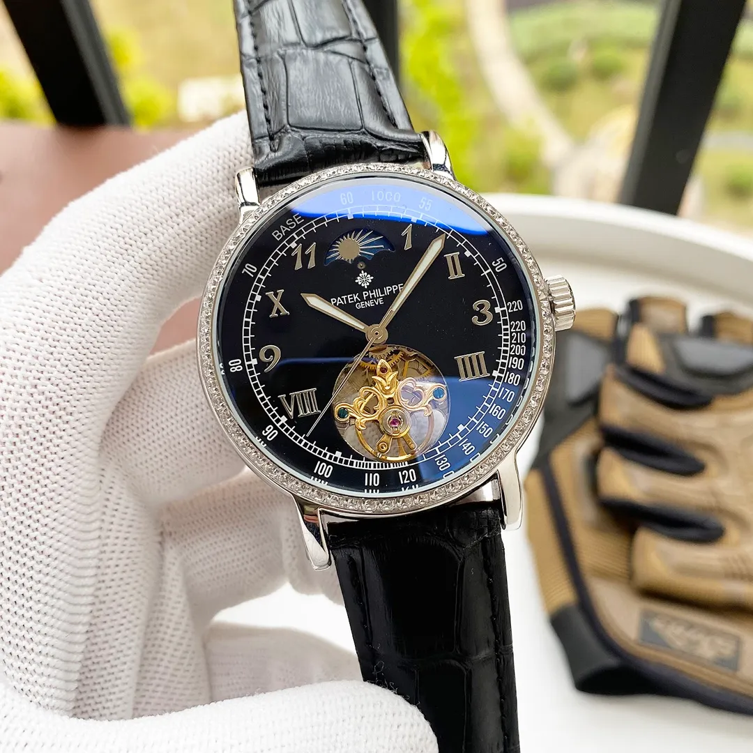 【High-end replica】💰1640! Patek Philippe - PATEK PHILIPPE 🏅🏅 Type: Men's watch 🎉🎉 Case: Top version 316 stainless steel L Strap: Imported calfskin strap/316L stainless steel strap Movement: Fully automatic imported mechanical movement ⚙ ️Mirror: Mineral anti-scratch mirror glass Size: 42mm diameter 11mm thick